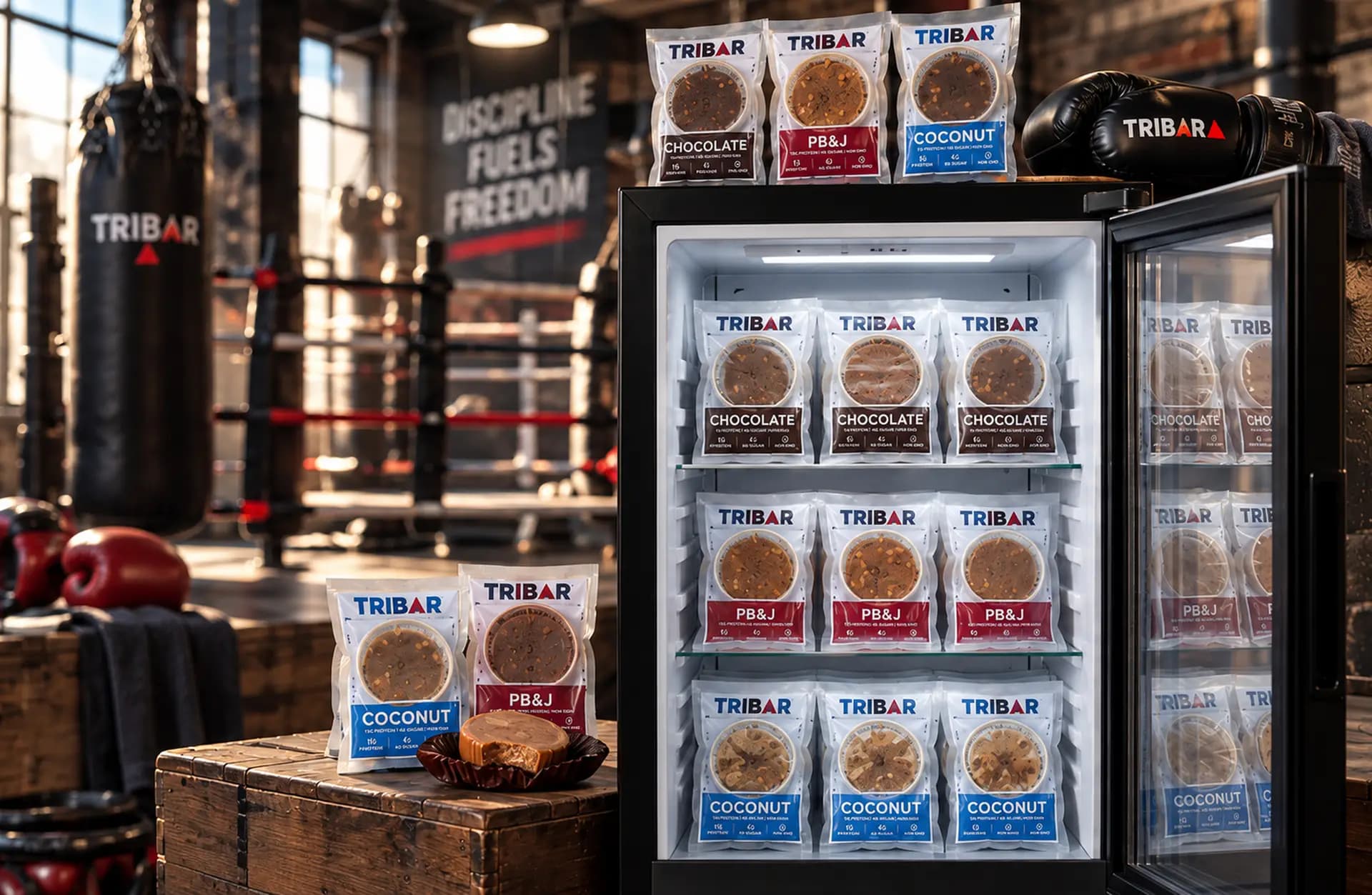 TRIBAR cups kept cold in the fridge