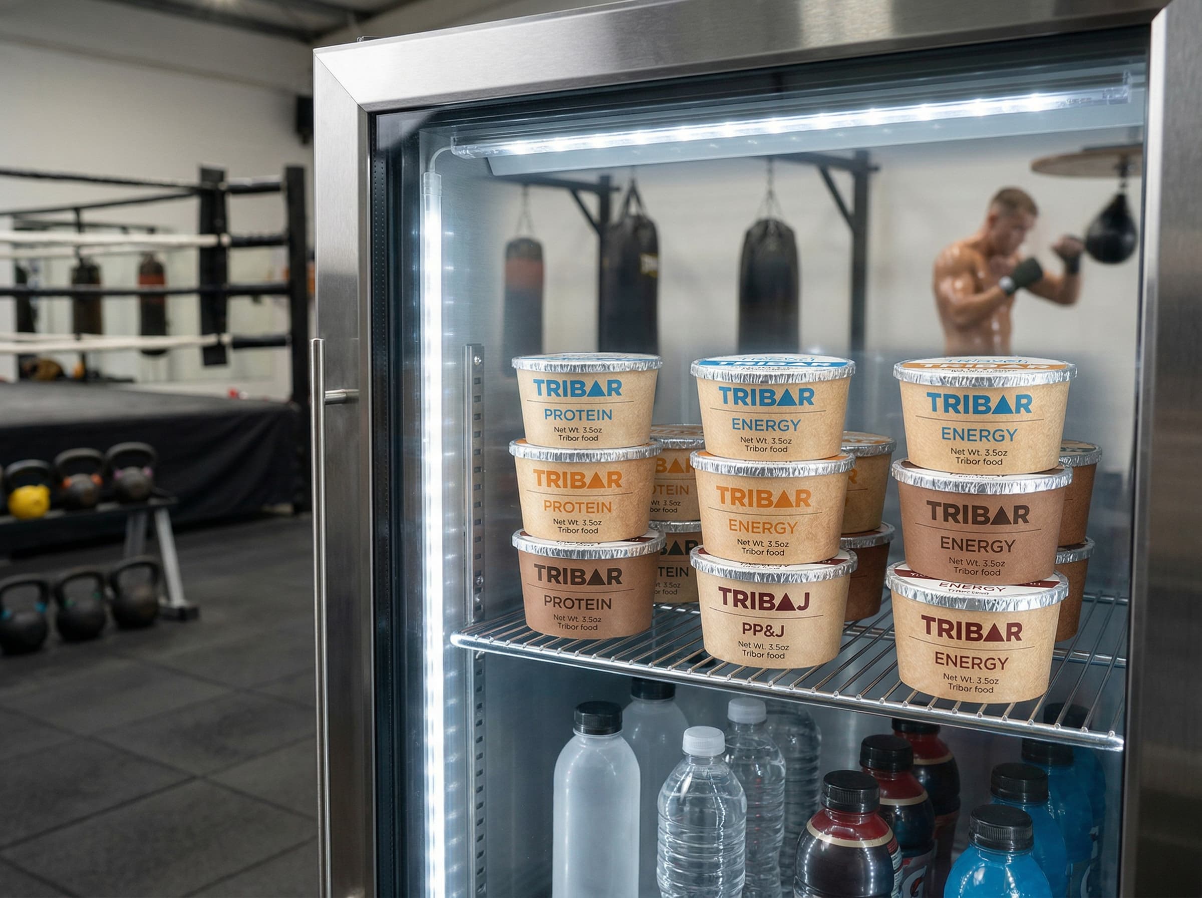 TRIBAR cups refrigerated on purpose